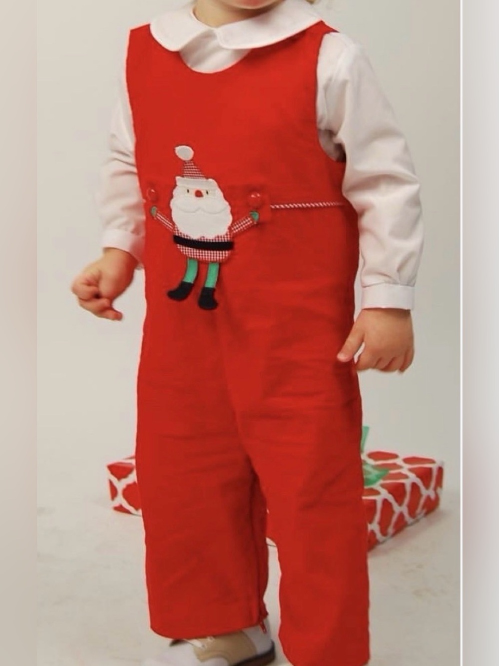 FUNTASIA TOO RED CORDUROY
LONGALL/ROMPER size 9M